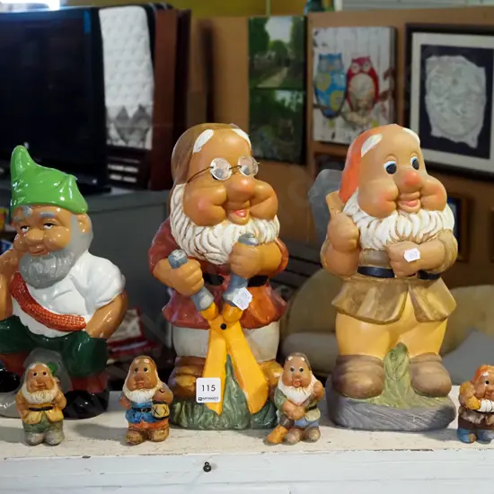 various garden gnomes H-300