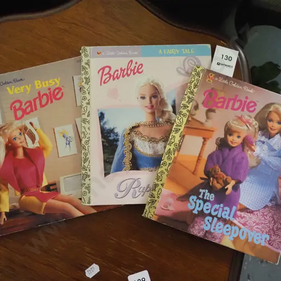 3x Barbie Golden books