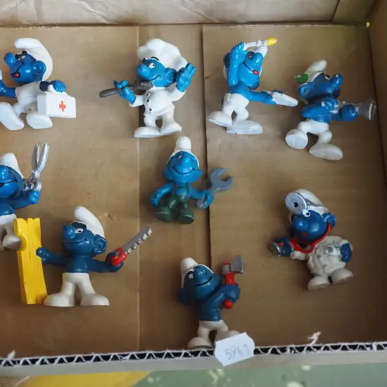 box of Smurfs