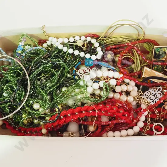 tray of costume jewellery