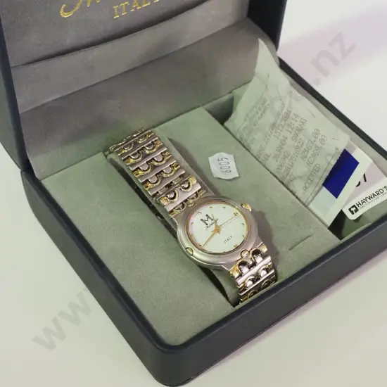 cased Michelangelo wristwatch