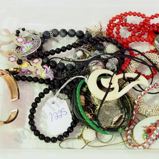 tray of costume jewellery