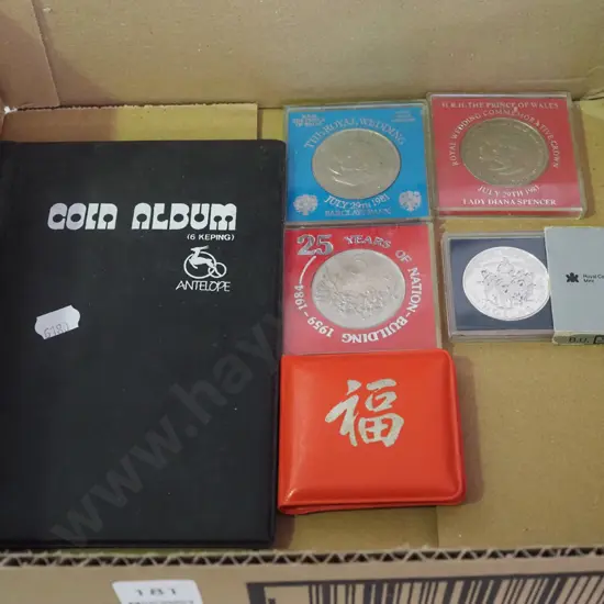 boxed collector coins