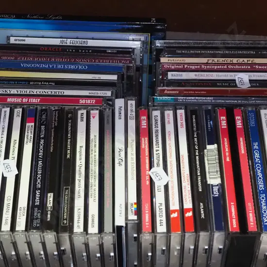 box of CDs