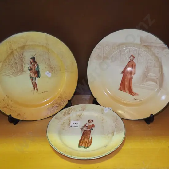 3x Royal  Doulton plates 
