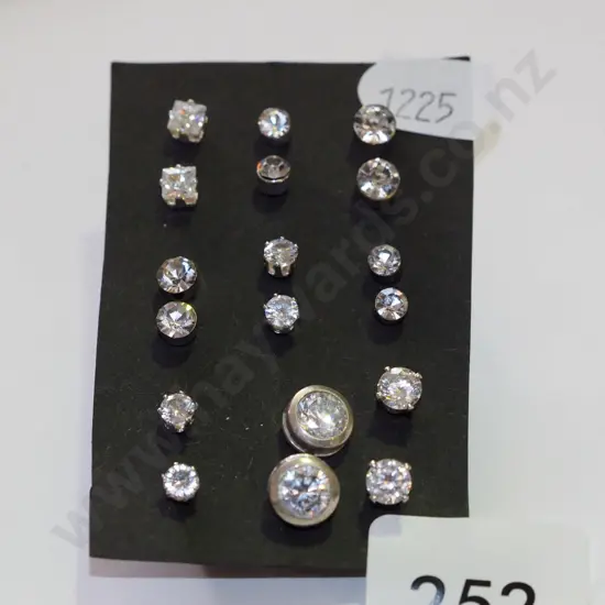 cz stud earrings