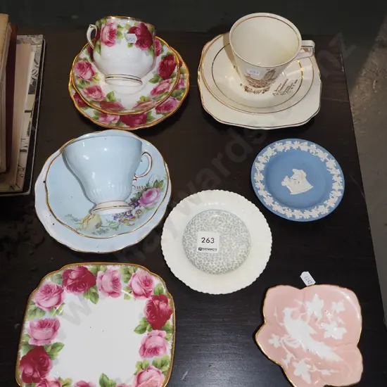 centennial trio, 2 other trios, various plates