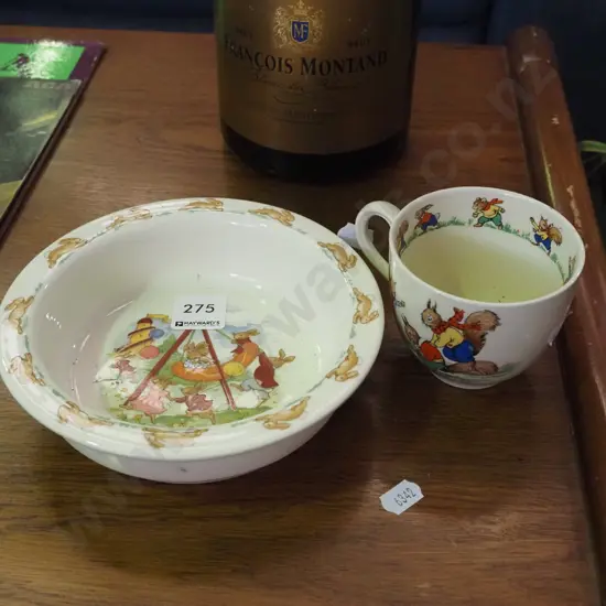 bunnykins bowl and cup