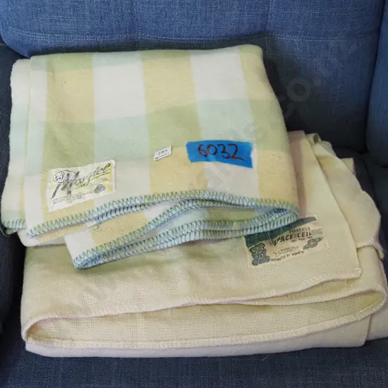 Mosgiel Mills checked blanket, Onehunga Princess blanket