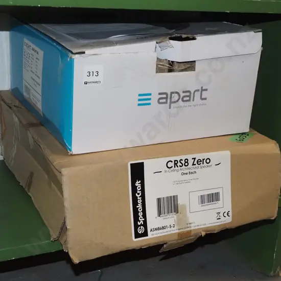 2x as-new boxed ceiling mounted loudspeakers