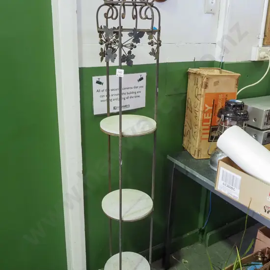 wrought metal 3-tier jardiniere stand H-1620