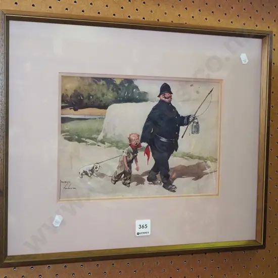 framed Lawson Wood print