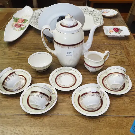 part Johnson Bros coffee set