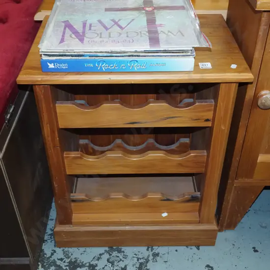 small rimu wine rack H-610 W-500 D-340