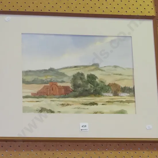 framed watercolour - landscape