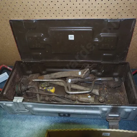 ammunition tin and tools