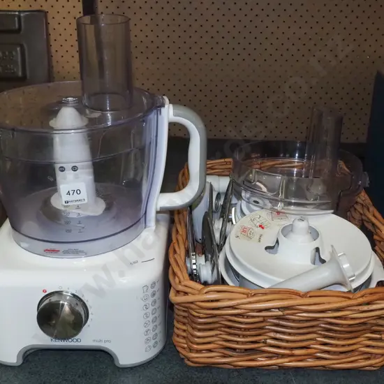 Kenwood kitchen whiz and basket of accessories