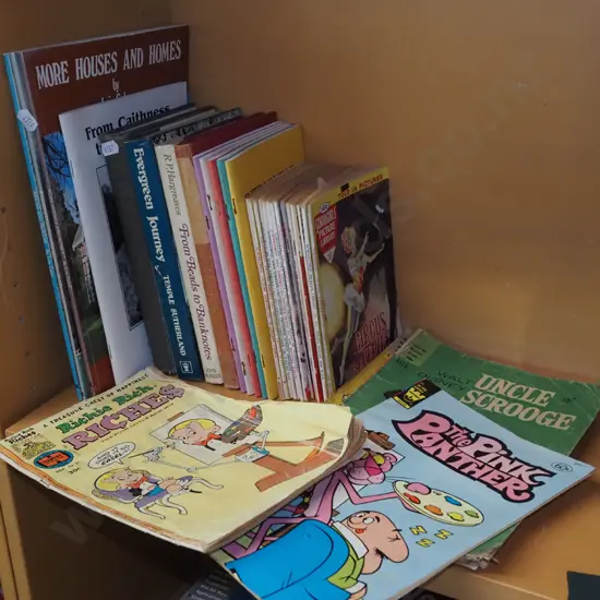 books, comic books, local history publications