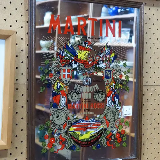 Martini advertising mirror