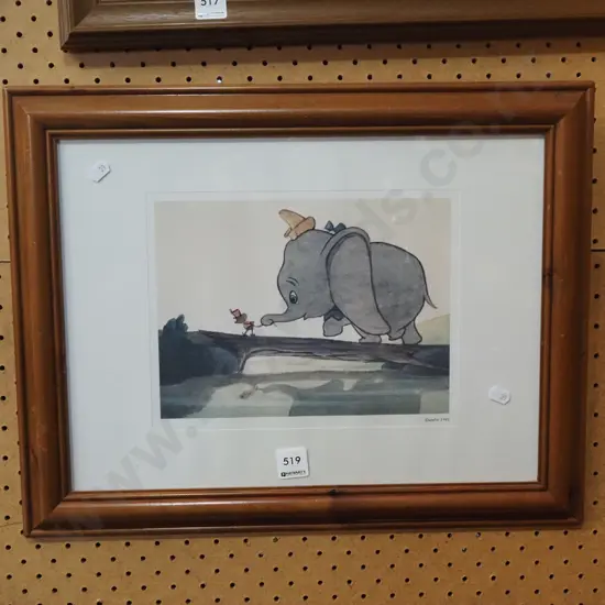 framed Dumbo print