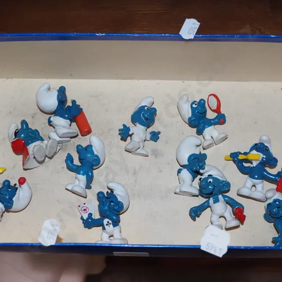 box of Smurfs