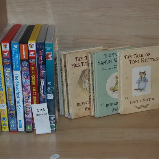 DVDs, Beatrix Potter books