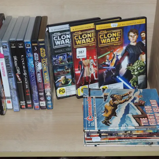 DVDs, Commando books