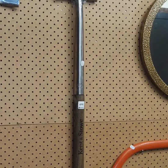 wooden handled garden spade