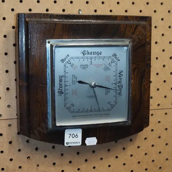 oak framed barometer