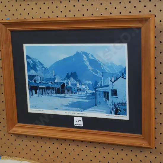 framed faded print - Arrowtown