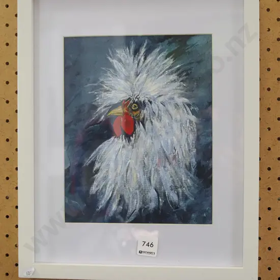 framed acrylic - chicken