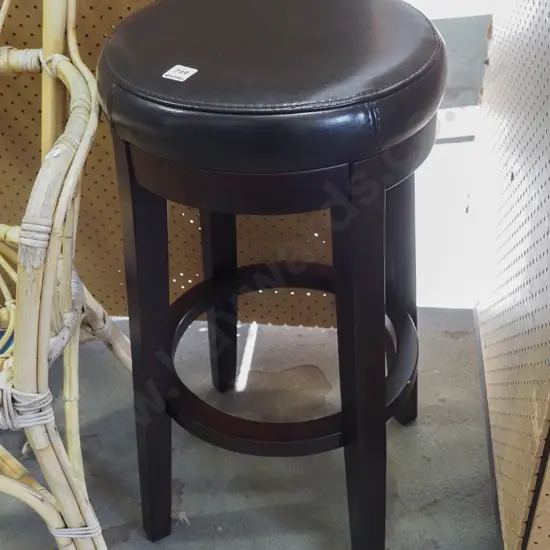 vinyl upholstered stool