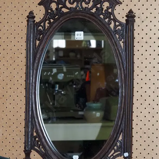 composite ornate framed wall mirror H-680