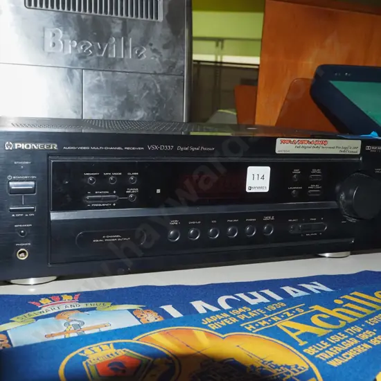 Pioneer audio video multi chanel receiver - no remote