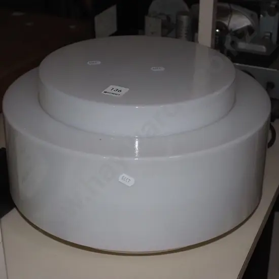 white opaque light fitting Diam-350