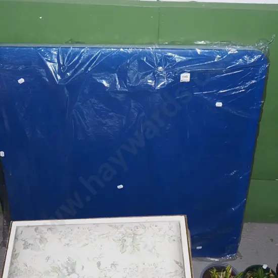 as new blue vinyl card table