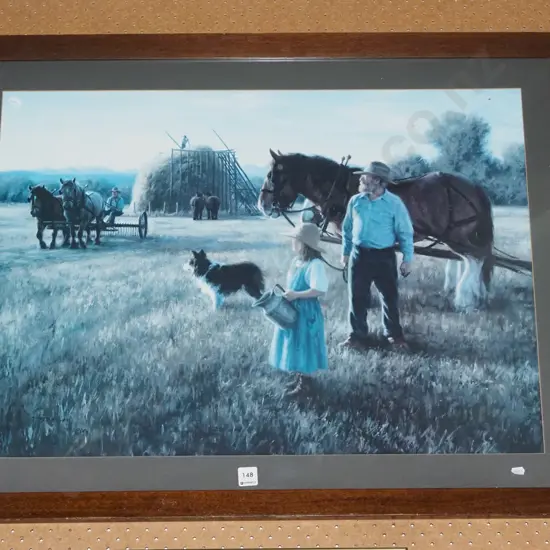 framed print - hay harvest