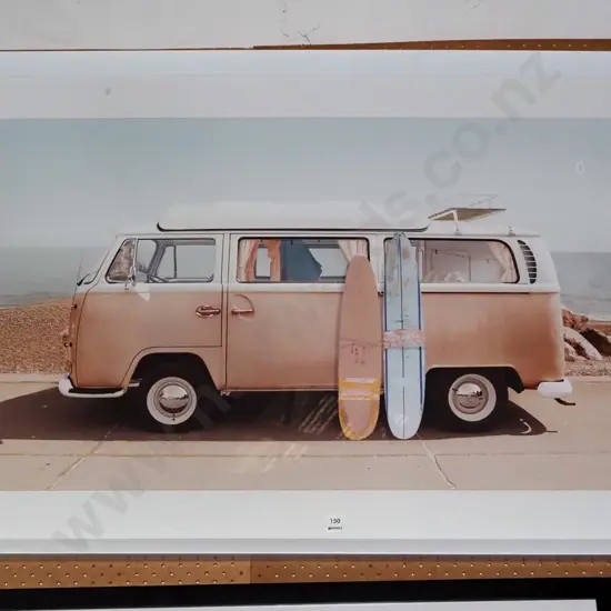 framed poster print - Kombi van H-600 W-1000