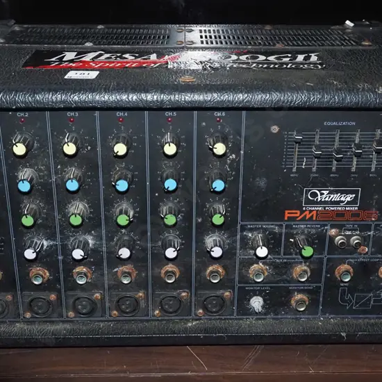 Vantage 6 chanel powered musicians mixer - corrosion As Is No Returns