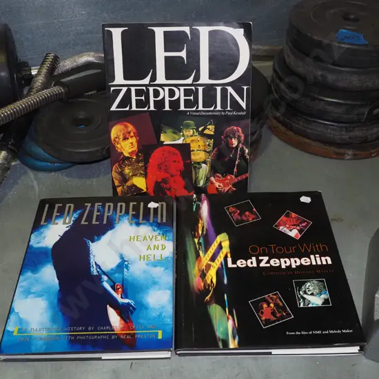 3x Led Zepplin books
