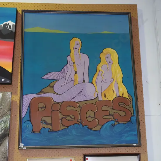 framed acrylic - Pisces H-980 W-1000