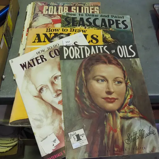 back issues of various art magazines