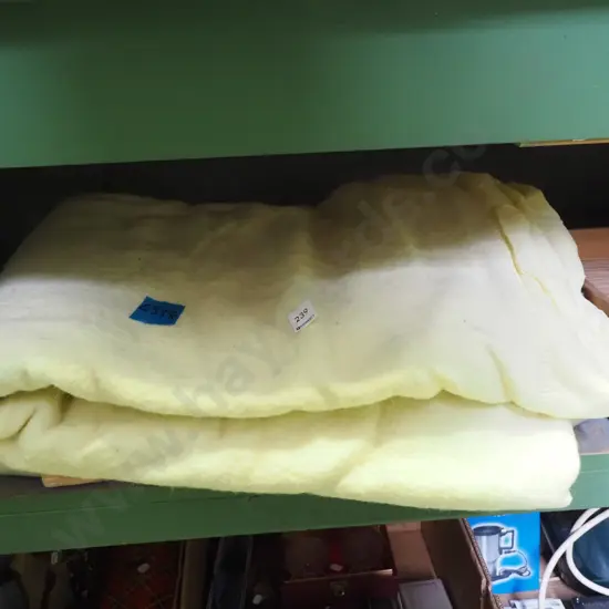 large yellow woollen blanket