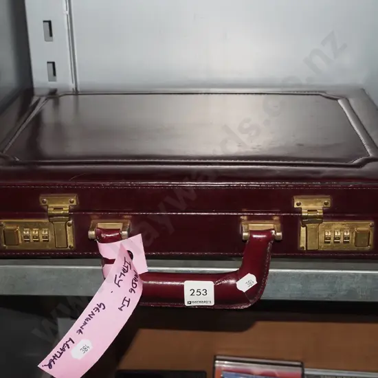 Italian leather briefcase