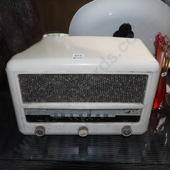 Pacemaker vintage valve mantle radio As Is No Returns