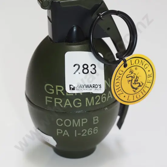 hand grenade themed cigarette lighter