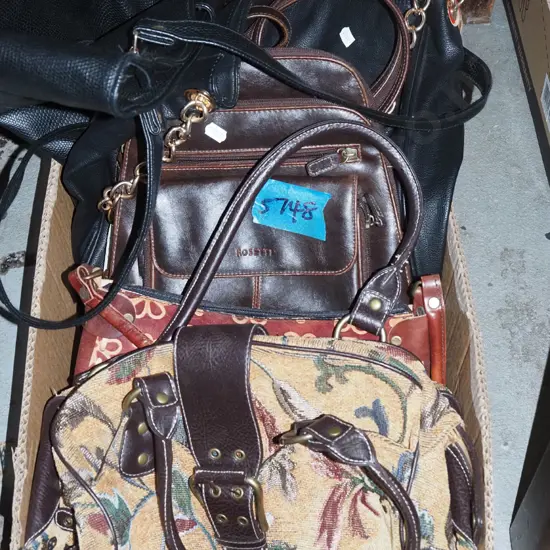 box of hand bags