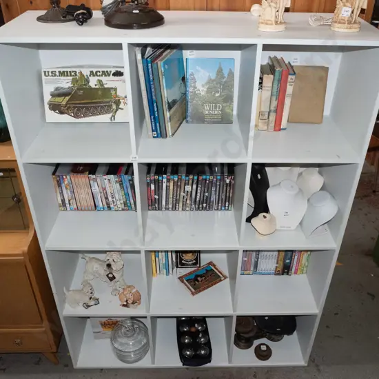 mdf white melteca cubby holes H-1620 W-1200 D-390