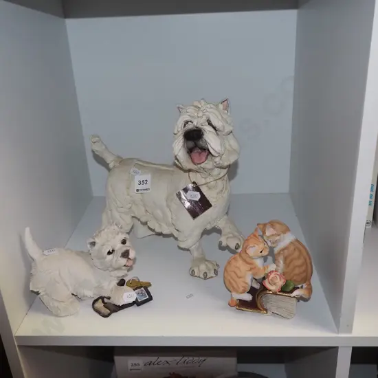 dog and cat figurines