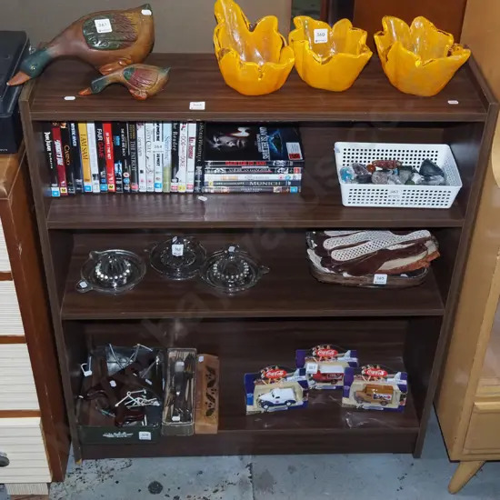 mdf faux wood veneer bookcase H-940 W-800 D-230